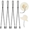 4 Pcs Adjustable Hat Strap Clips, Removable Hat Chin Cord