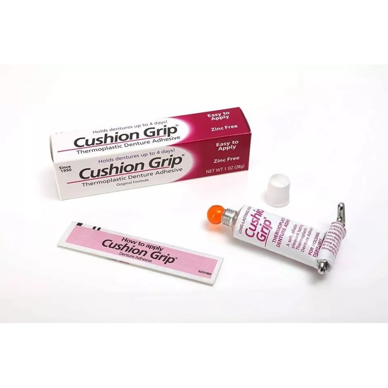 Cushion Grip Soft Pliable Thermoplastic For Refitting Dentures 1 Oz