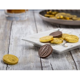 Madelaine Gold Chocolate Coins – Individually Wrapped Easter Candy Basket Fillers – 1/2 LB Easter Chocolates Medium Gold Coins