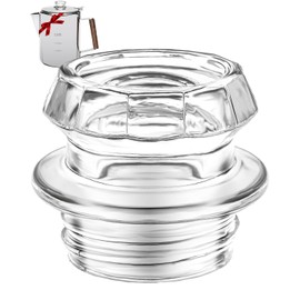 MEREZA Coffee Percolator Glass Top Replacement Glass Knob Top for Coletti, Gsi, Coleman, Eurolux, Stansport, Texsport, Elite, Stovetop Coffee Percolator with Filter