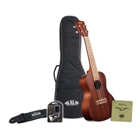 Kala Kala KA-15 Tenor Ukulele Bundle - Natural Mahogany