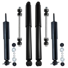 Detroit Axle - 6pc Shock Absorbers Kit for Ford Ranger Mazda B2300 B2500 B3000 B4000, 4 Front and Rear Shock Absorbers 2 Front Sway Bars Replacement
