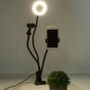 USB LED Ring Fill Light Lamp with Phone Holder Microphone
