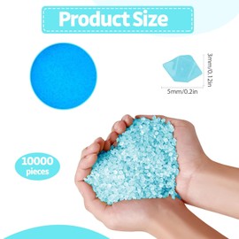 HhBdy Luminous Stones 3-5 mm Garden Aquarium Children's Room Balcony Decoration (Blue)