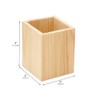 Cregugua 6 Pack Wood Pen hlolder Unfinished Wooden Pencil Holder