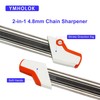 Ymholok Efficient Design 2-in-1 4.8mm Easy File Chainsaw Chain Sharpener