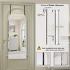 Over the Door Mirror Full Length, 48x14 Inch Frameless Door