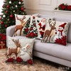 Christmas Throw Pillow Covers for Holiday Home Décor – 4-Piece