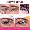 Wispy Eyelash Clusters 30D 40D Eyelash Clusters 9-16 mm Eyelash