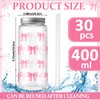 Skylety 30 Pcs Coquette Bow Aesthetic Cup Plastic Tumbler with