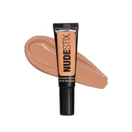 Nudestix Tinted Cover Liquid Foundation, Buildable Coverage for Even Skin Tone, Flawless Natural Lightweight Makeup Finish, Shade: Nude 6, 0.84 fl oz (25 ml)