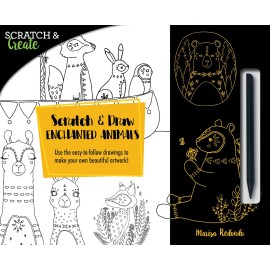 Scratch & Draw Enchanted Animals: Use the easy-to-follow drawings to make yo...