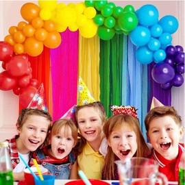 12 Pcs Paper Streamers, BetterJonny Crepe Paper Streamers Crepe Paper Party Streamer 6 Colors Streamer Party Decoration