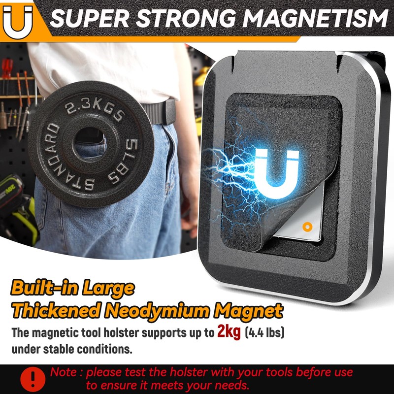 otuiaim Magnetic Tool Holder Belt Clip - Easy Access to