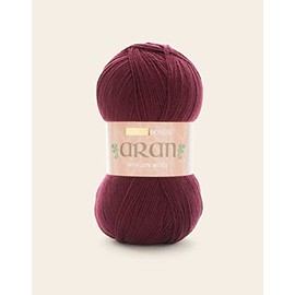 Hayfield Bonus Aran with Wool, Burgundy (764), 400g by Sirdar Red