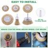 Keadic 9Pcs Alloy Steel Wire Wheel Brush Set with 80