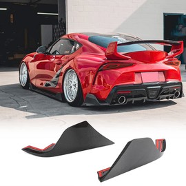 Real Carbon Fiber A90 A91 Rear Bumper Splitters for Toyota GR Supra A90 A91 Hatchback 2-Door 2020-2023 Rear Diffuser Lower Lip Spoiler Valance Protector Factory Outlet