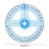 Cretty-Meet 2 PCS 360 Degree Swing Arm Protractor Plastic Circle