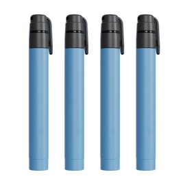 4pcs Outdoor Mini Water Filter Straw Emergency Portable Water Filtration System for Camping Hiking Travel