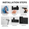 VAEHOLD Black Hat and Coat Wall Mount Rack - 3