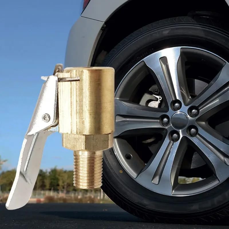 Tire Pump Adapter: Compatible with cars, motorcycles, and bicycles, made