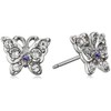 ANNA SUI SAMA1348 Butterfly Motif Earrings, Titanium Glass