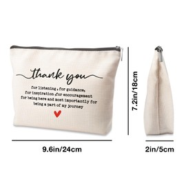 Appreciation Gifts for Women: Makeup Bag for Sister or Soulmate - Thank You Idea for Christmas or Any Special Occasion
