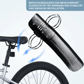 MEGHNA Bicycle Mudguard Set Front and Rear Bike Fender Universal Mudguards for MTB Road Bike Quick Release Suitable for Bicycles from 20-29 Inches