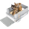 YIZFERN Stainless Steel Litter Box - 28" Extra Large XXXL