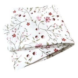 Wollhuhn Eco Boys / Girls Cool Elastic Headband/Hair Band Comfortable Jersey Cotton Many Designs Children (Flower Meadow White/Rose)
