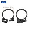 sourcing map 2 Pcs Adjustable Double Snap Grip Hose Clamps