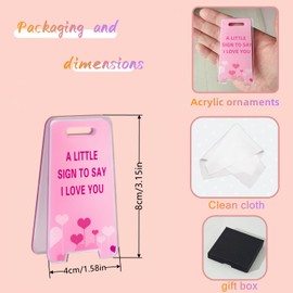 HZJ-AIGO Valentines Gifts for Her A Little Sign To Say I Love You Aniversary Gifts for Her Boyfriend Gifts Stocking Fillers Women Christmas Gifts Birthday Gifts for Girlfriend Wife Mum (PINK)