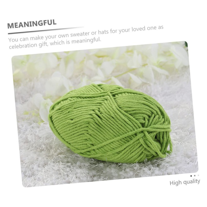 DOITOOL 5 Rolls Soft Cotton Yarn Comfortable Knitting String for