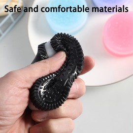 4PCS Cookie Shape Sensory Tool with Solid Squish, Stress Relief Squishy Tool, Anxiety and Relaxation Squeeze Tool for Adults Men Women
