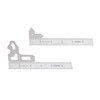Accusize Industrial Tools 25 Pc Radius Gage Set, Fractional, 1/64-1/2''
