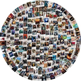 Classic Movies Stickers, 200PCS Various Nostalgic Movies Stickers, Retro Small Poster Waterproof Vinyl Stickers for Laptop Skateboard DIY Scrapbook, Teens and Adults