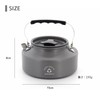 NINEHILLS Outdoor Kettle, Cookware, 33.4 fl oz (1,100 ml), Ultra