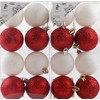 Blue Whale Gifts Red White Christmas Tree Baubles Decorations (Set