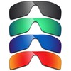Alphax 4 Pair Polarized Replacement Lenses for Oakley Batwolf OO9101
