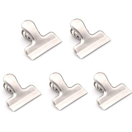 Stainless Steel Chip Bag Sealer Clips, Kitchen Home Office Usage (5, S)