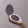Fancii Mini Taylor Compact Magnifying Mirror with LED Light, 10x/1x,