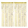 2 Pack Gold Backdrop, Butterfly Tinsel Curtains for Festive Decorations,
