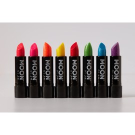 Moon Glow - 5 g neon UV glitter lipstick - set of 8 colours - glows brightly in UV light