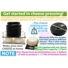 Wooden Cheese Press for Cheese Making Supplies 16in Metal Guides