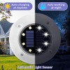 Solpex 12 Pack Solar Ground Lights Outdoor, Waterproof 8 LED