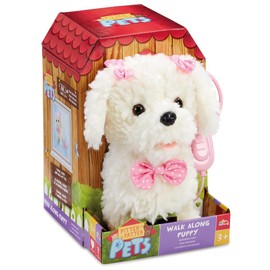 Pitter Patter Pets Walk Along Puppy Poodle Dog Electronic Pet For Children From 3 Years Poodle Dog Walking Toys Plush Kids Dog Lead Puppy Robot Dog Toy Dog Live Pets Walking Dog Toy Pets Alive