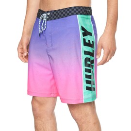 Hurley Men's Phantom Fastlane Flashback 18" Board Short, Pink - 30