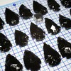 [N2 stone Natural] Obsidian arrowheads - Total Length Approx. 25-35mm