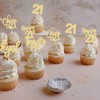 Paquete de 30 adornos para magdalenas de feliz cumpleaños 21