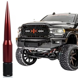 TRUE SPIKE Red Bullet Antenna for Dodge Ram All Models and Years 1500 2500 3500